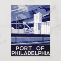 WPA Poster Port of Philadelphia 1936
