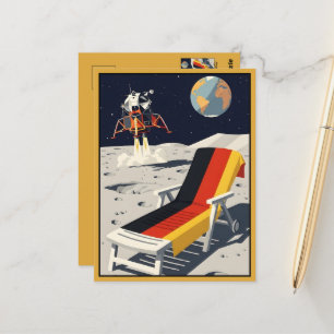 WPA Style Humourous Germany-Themed Postcard