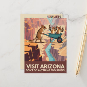 WPA style Visit Arizona Postcard