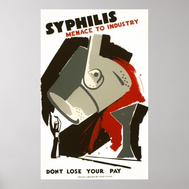 WPA SYPHILIS POSTER c. 1938 (Front)