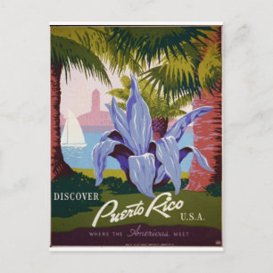 WPA - Visit Puerto Rico Postcard