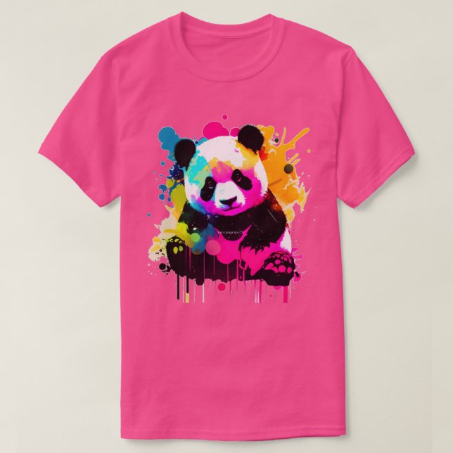 wpap spalsh colourful cute panda T-Shirt (Design Front)