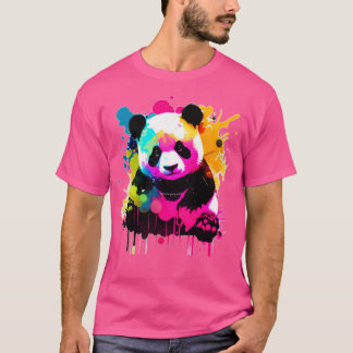 wpap spalsh colourful cute panda T-Shirt