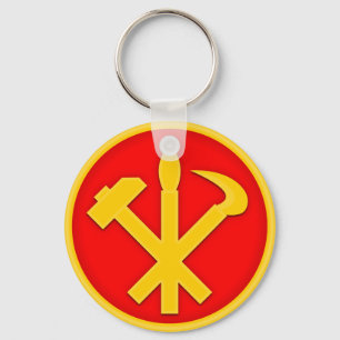 WPK Workers Party of Korea DPRK North Korea Emblem Key Ring