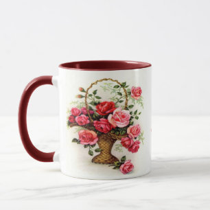 WQ MUG CUP : Rose Basket