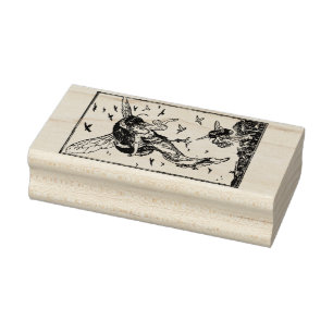 WQ RUBBER STAMP: Bees with Maidens Rubber Stamp