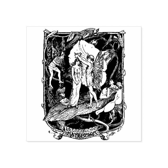 WQ RUBBER STAMP : Thumbelina Now MayBlossom (Imprint)