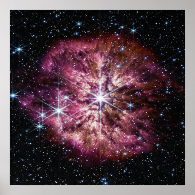 WR 124 Star & Nebula | Bright Stars | JWST Poster (Front)