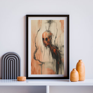 Wraith in Bloom – Surreal Dark Fantasy  Poster