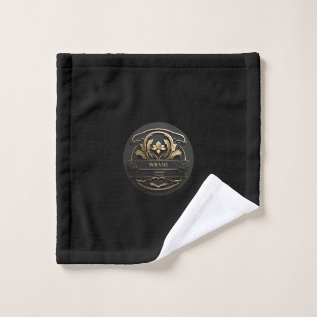 Wrami logo, Designed by Kay Uwe Rott Bath Towel Set (Wash Cloth)