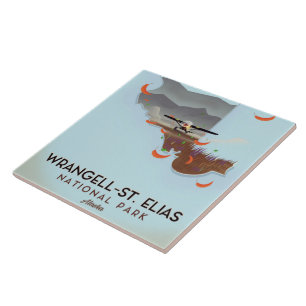 Wrangell-St. Elias National Park Alaska poster Tile