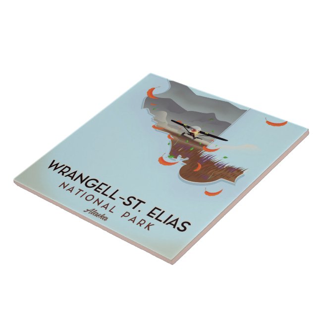Wrangell-St. Elias National Park Alaska poster Tile (Side)