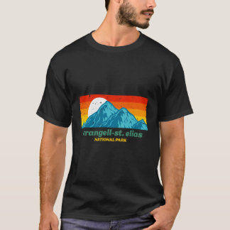 Wrangell-St Elias National Park Alaska Retro Sunse T-Shirt