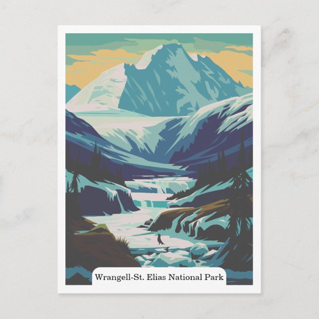 Wrangell-St. Elias National Park, Alaska USA Postcard (Front)