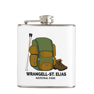 Wrangell-St. Elias National Park Backpack Hip Flask