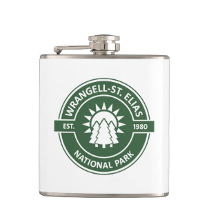 Wrangell–St. Elias National Park Sun Trees Hip Flask