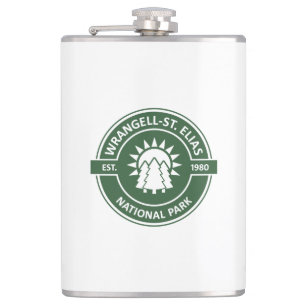 Wrangell–St. Elias National Park Sun Trees Hip Flask