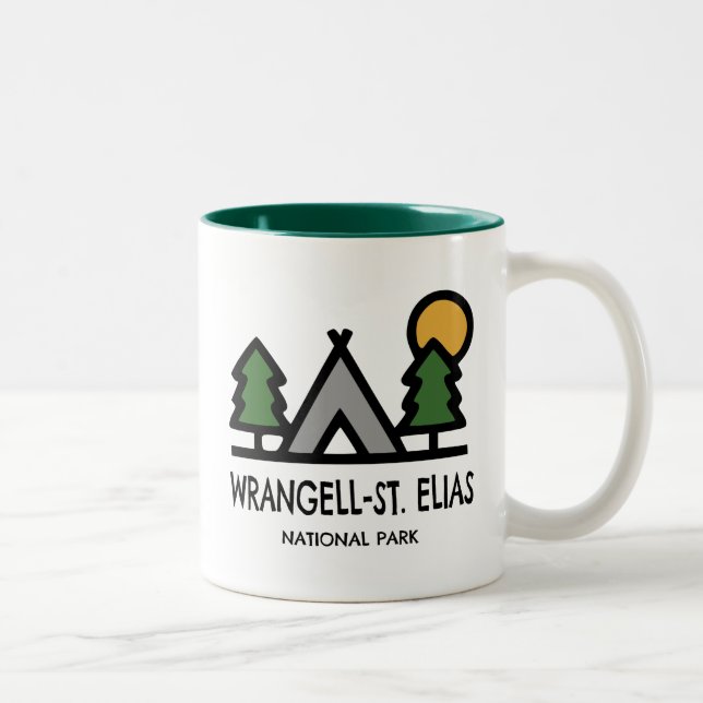 Wrangell-St. Elias National Park Two-Tone Coffee Mug (Right)