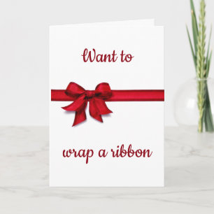 WRAP A RIBBON AROUND "YOU" THIS **CHRISTMAS** HOLIDAY CARD