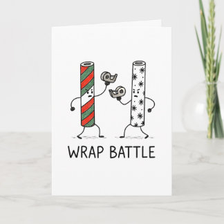 Wrap Battle - Funny Christmas Card