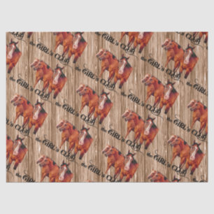 Wrap it Up Western Style for the Cowgirl Tissue Paper