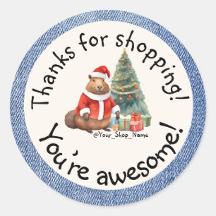 Wrap It Up with a Smile! 😊 Classic Round Sticker