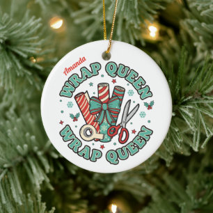 Wrap Queen Funny Christmas Ornament Gift