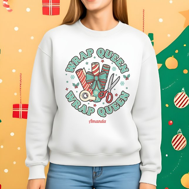 Wrap Queen Funny Christmas Sweatshirt (Creator Uploaded)