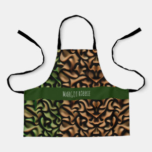 Wrap up Green Copper Mosaic Pattern Apron