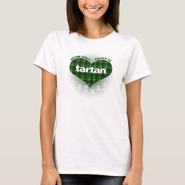 Wrap your heart in tartan! T-Shirt (Front)