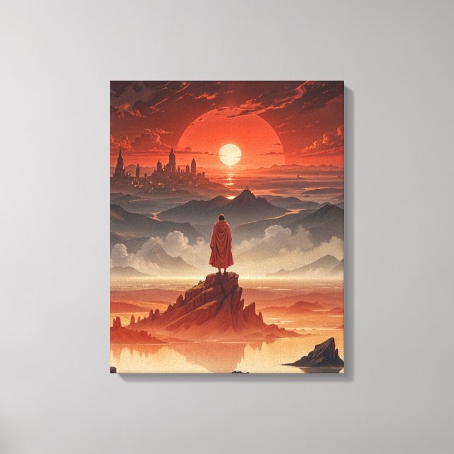 wrapped ancient canvas  print (Front)