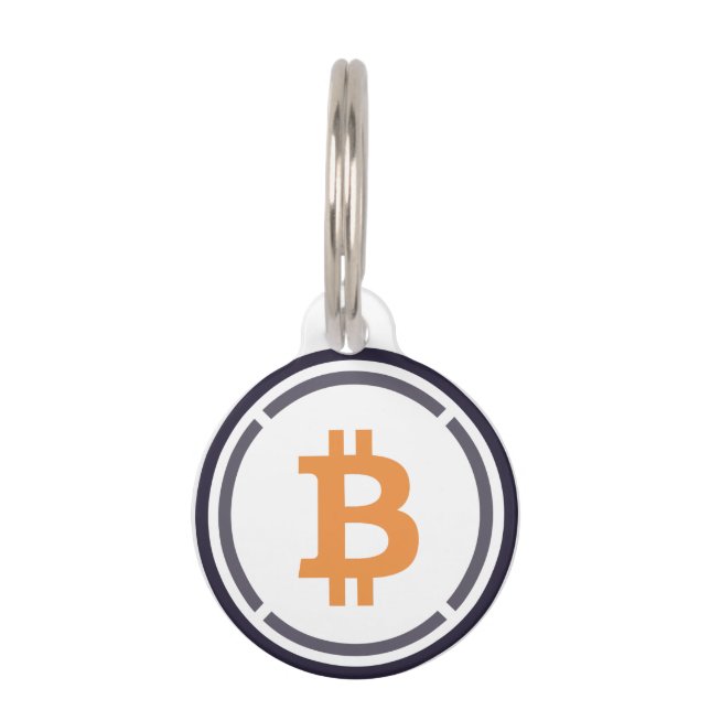 Wrapped Bitcoin WBTC Pet Tag (Front)