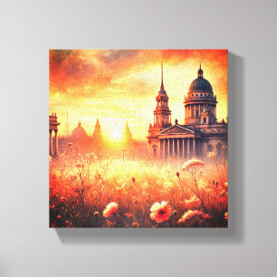Wrapped Canvas Gift Sunset Wall Art.