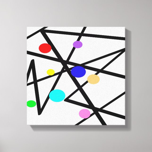 wrapped canvas modern chic abstract art (Front)