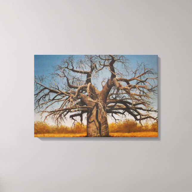 Wrapped Canvas Of Baobab Tree (Front)