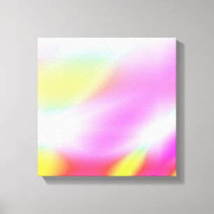 Wrapped Canvas Print, Pink White Yellow Blend