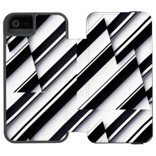 Wrapped Canvas with modern Abstract Design Incipio Watson™ iPhone 5 Wallet Case