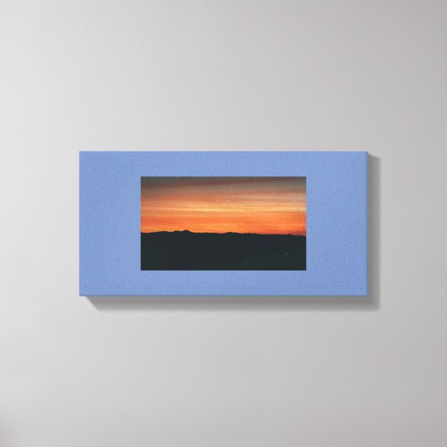 Wrapped Canvas with Sunset Scene (Front)