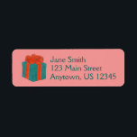 Wrapped Christmas Birthday Gift Present Bow Labels<br><div class="desc">Created from an original marker illustration of a green gift with a big red bow. Simply personalize with your name and address information for a unique set of return address labels! This design is also available on other products. Don't see what you're looking for? Need help with customization? Contact Rebecca...</div>