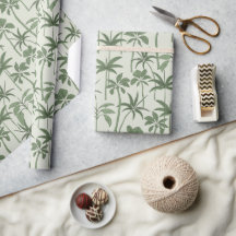 Wrapped in Art: Hand-Drawn Palm Botanical Sage