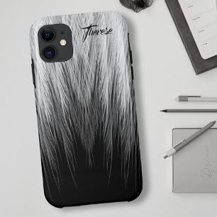 Wrapped in Feathers Black & White Ombre Case-Mate iPhone Case