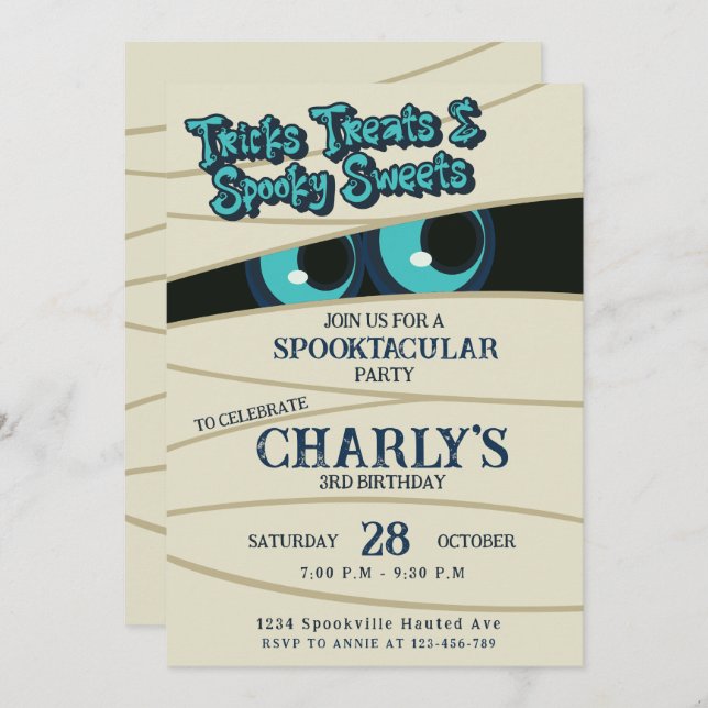 Wrapped In Fun Invitation (Front/Back)