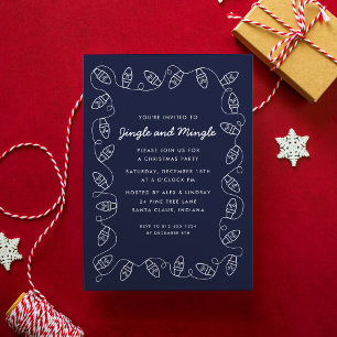 Wrapped in Lights Christmas Party Invitation