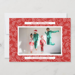 Wrapped in Lights Single Photo Holiday Card