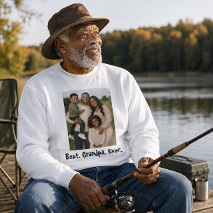 Wrapped in Love: Best Grandpa Ever Photo Sweatshirt