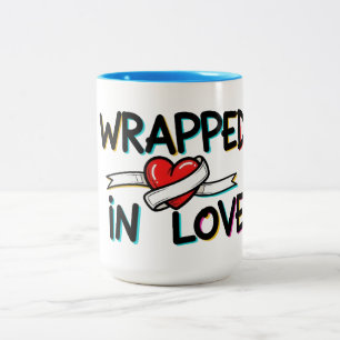 Wrapped in Love Two-Tone Coffee Mug