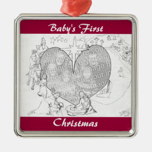 Wrapped in the arms of His Love Metal Tree Decoration