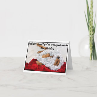 Wrapped in the Holiday note card. Card