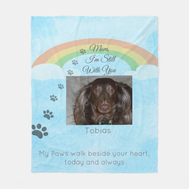 Wrapped in the Love You Shared Fleece Blanket (Front)