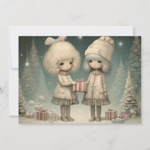Wrapped in Warmth and Love: A Merry Christmas Wish Holiday Card